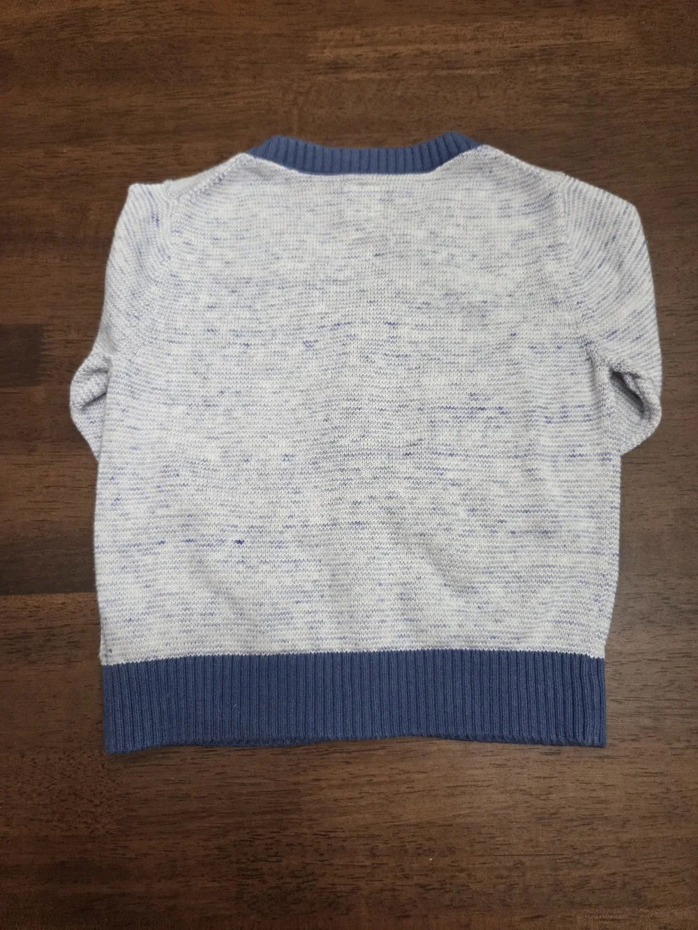 Baby GAP Blue & White Marled Button Cardigan